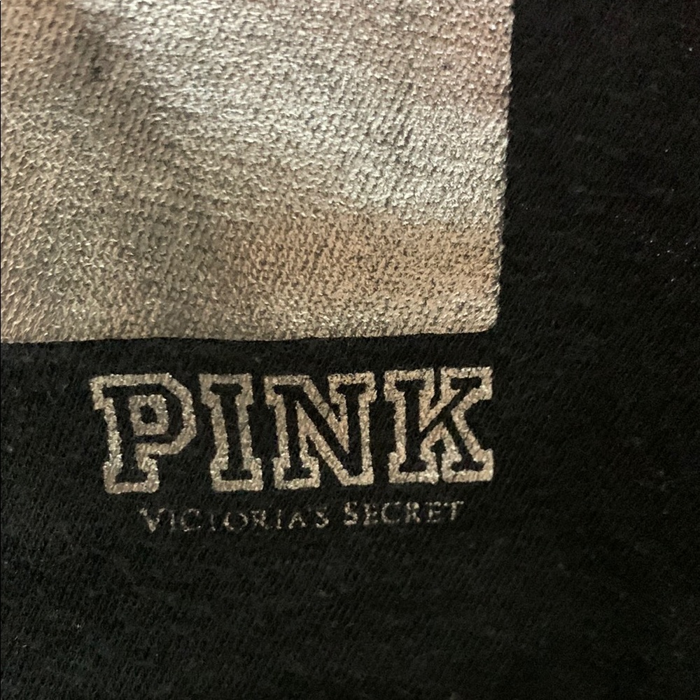 3/$19 PINK Victoria's Secret ‘Unwrap Me’ I only sleep in PINK Black Sleeveless - Picture 4 of 9